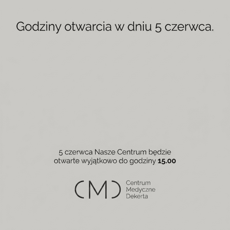 Godziny otwarcia w dniu 5 czerwca